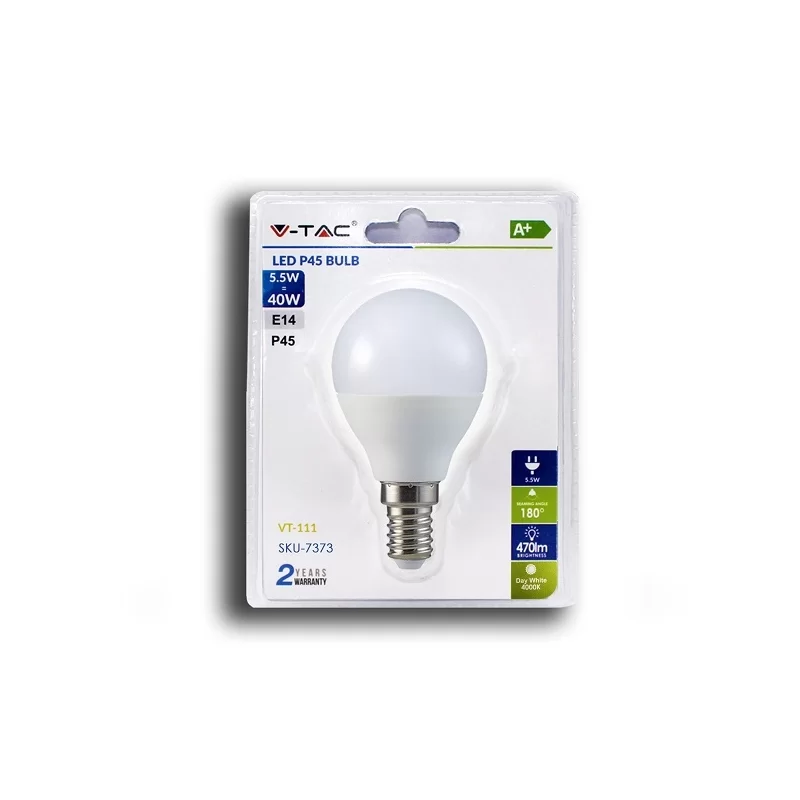 Lampadine LED luce calda, 5W (equivalente a 40W), attacco E14