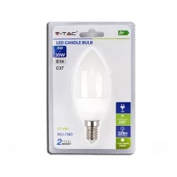 V-TAC VT-440 LAMPADINA LED E14 4W CANDELA - SKU 7381 / 7382 / 7383 