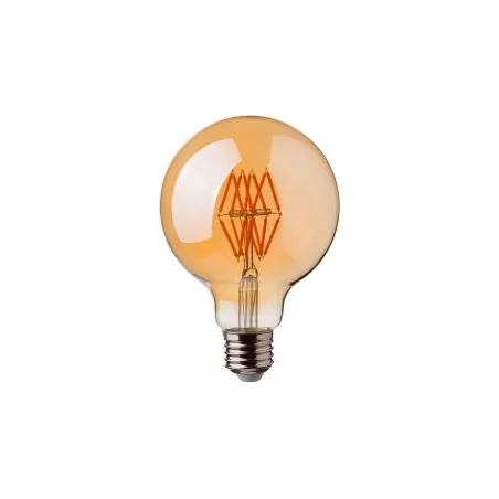 V-TAC VT-2019 LAMPADINA LED E27 8W GLOBO G95 FILAMENTO AMBRATA - SKU 7145