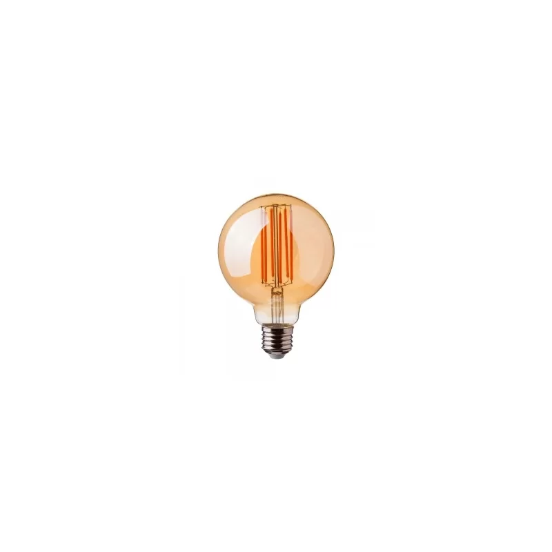 V-TAC VT-2027 LAMPADINA LED E27 7W GLOBO G95 FILAMENTO AMBRATA - SKU 7147 