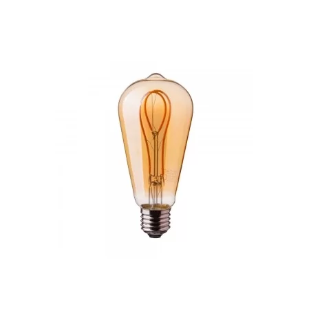 V-TAC VT-2066 LAMPADINA LED E27 5W BULB ST64 FILAMENTO AMBRATA - SKU 7220