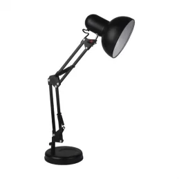 V-TAC VT-7512 LAMPADA DA TAVOLO ORIENTABILE CON PORTALAMPADA PER LAMPADINE E27 COLORE NERO - SKU 40341 