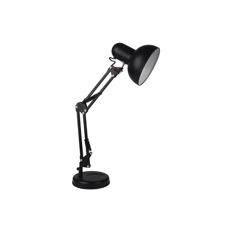 V-TAC VT-7512 LAMPADA DA TAVOLO ORIENTABILE CON PORTALAMPADA PER LAMPADINE E27 COLORE NERO - SKU 40341 