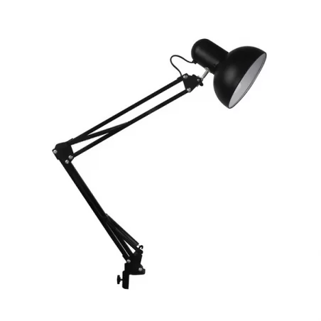 V-TAC VT-7513 LAMPADA DA TAVOLO ORIENTABILE CON PORTALAMPADA PER LAMPADINE E27 COLORE NERO - SKU 40361