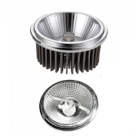 V-TAC VT-1121 LAMPADINA LED AR111 20W FARETTO DA INCASSO CON 2 RIFLETTORI 20-40° - SKU 2792 / 2793 / 2794