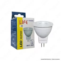 LIFE LAMPADINA LED GU4 4W MINI FARETTO MR11 12V - MOD. 39.915014C / 39.915014N 