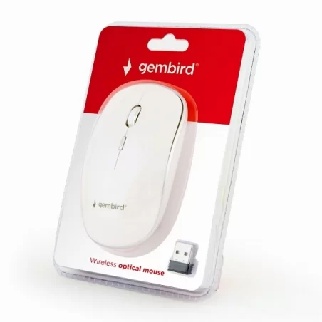 GEMBIRD MOUSE WIRELESS OTTICO CON RICEVITORE NANO MOD. MUSW-4B-01-W / MUSW-4B-01