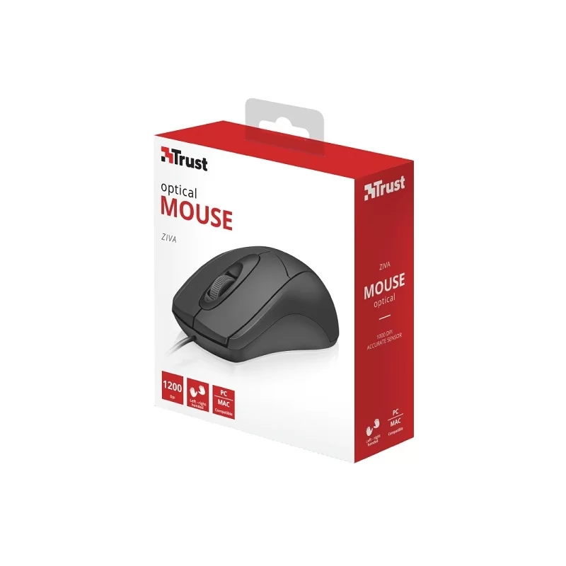 TRUST ZIVA MOUSE CON TECNOLOGIA OTTICA A 3 TASTI MOD. 21947 