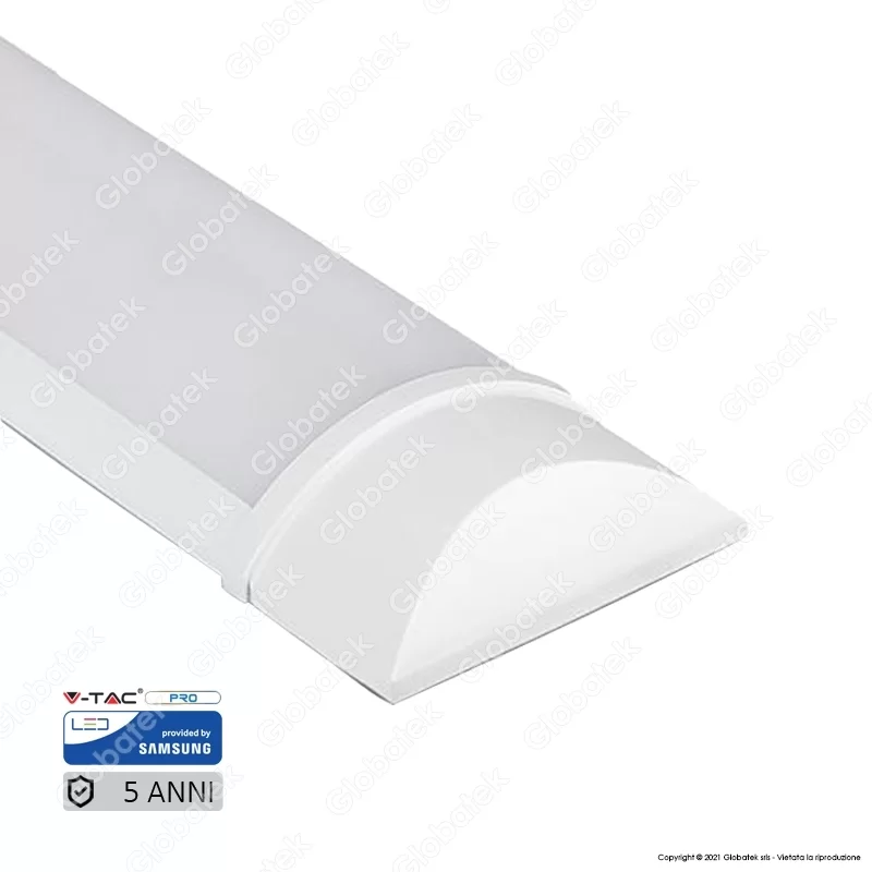 V-TAC VT-8-50 TUBO LED PRISMATICO PLAFONIERA 50W LAMPADINA 150CM CHIP SAMSUNG - SKU 668 / 669 