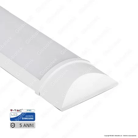 V-TAC VT-8-50 TUBO LED PRISMATICO PLAFONIERA 50W LAMPADINA 150CM CHIP SAMSUNG - SKU 668 / 669