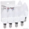 V-TAC VT-2246 SUPER SAVER PACK CONFEZIONE 6 LAMPADINE LED E14 5,5W CANDELA - SKU 2736 / 2737 / 2738 