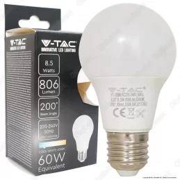 Lampada LED E27 8,5W Luce Calda Con Sensore Crepuscolare 806 Lumen
