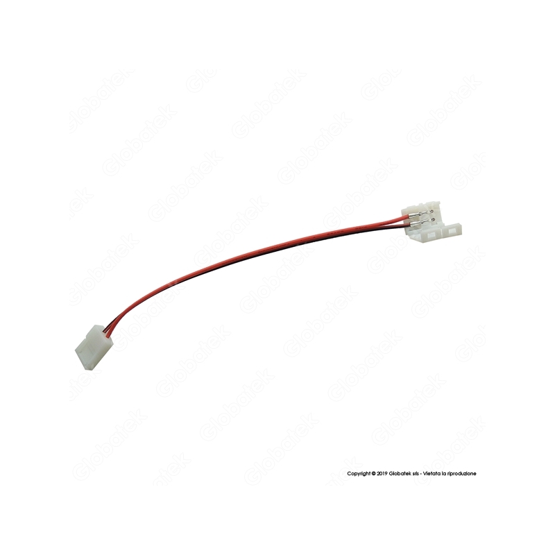 CONNETTORE FLESSIBILE PER STRISCE LED MONOCOLORE 3528 CLIP 2 PIN - SKU 3500 