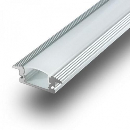 V-TAC PROFILO IN ALLUMINIO PER STRISCE LED MOD. 9990 - LUNGHEZZA 1 METRO - SKU 9990