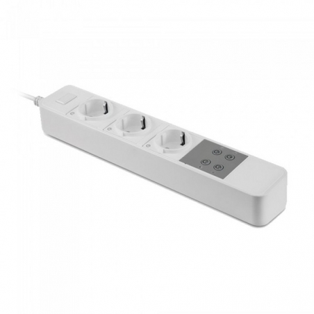 V-TAC SMART VT-5006 MULTIPRESA 3 POSTI WI-FI COLORE BIANCO CON INTERRUTTORE - SKU 8420