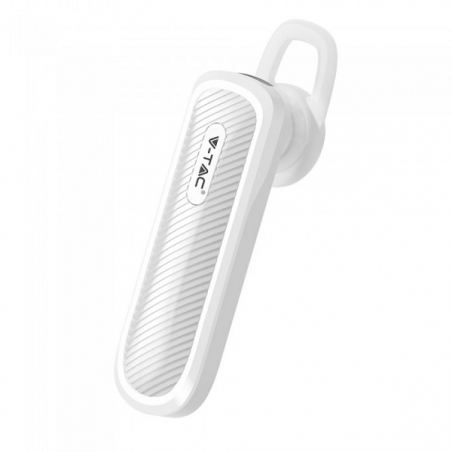 V-TAC VT-6700 AURICOLARE BLUETOOTH HEADSET COLORE BIANCO - SKU 7701