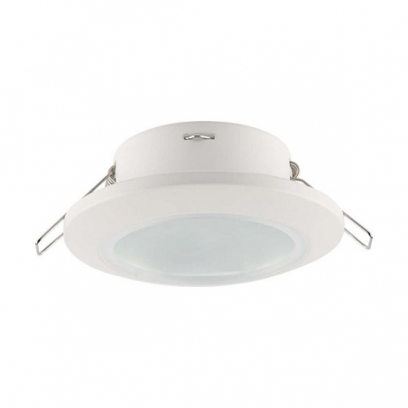 V-TAC VT-981 PORTAFARETTO ROTONDO FISSO DA INCASSO PER LAMPADINE GU10 BIANCO IP44 - SKU 6698