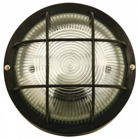 VELAMP BUBBLE PLAFONIERA IN VETRO PER LAMPADINE E27 IP44 - COLORE NERO - MOD.BUBBLE-N